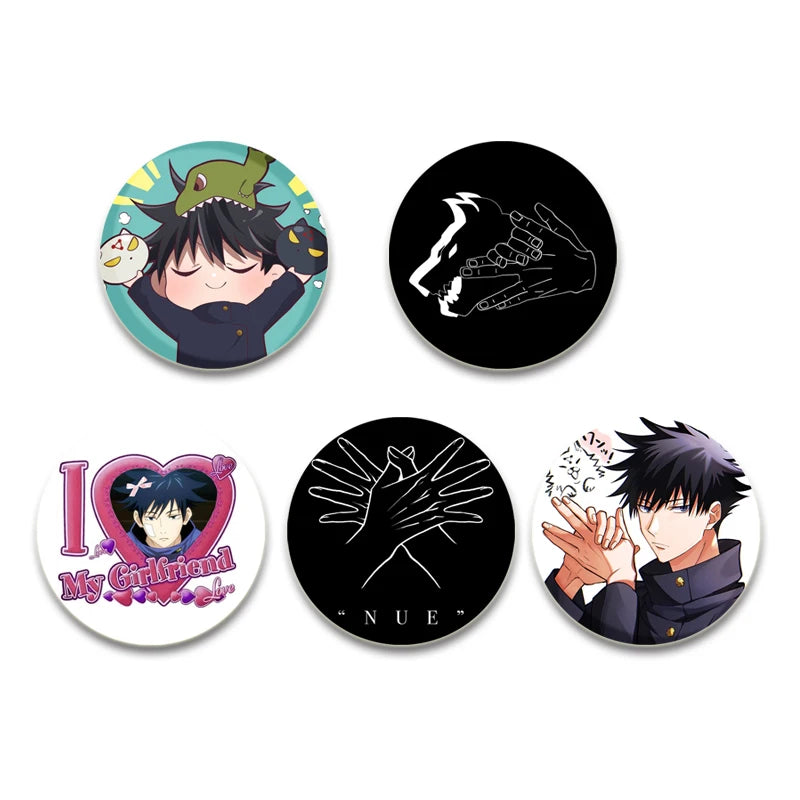 Anime Jujutsu Kaisen Cartoon Figure Brooch Lapel Pin Jewelry Gift