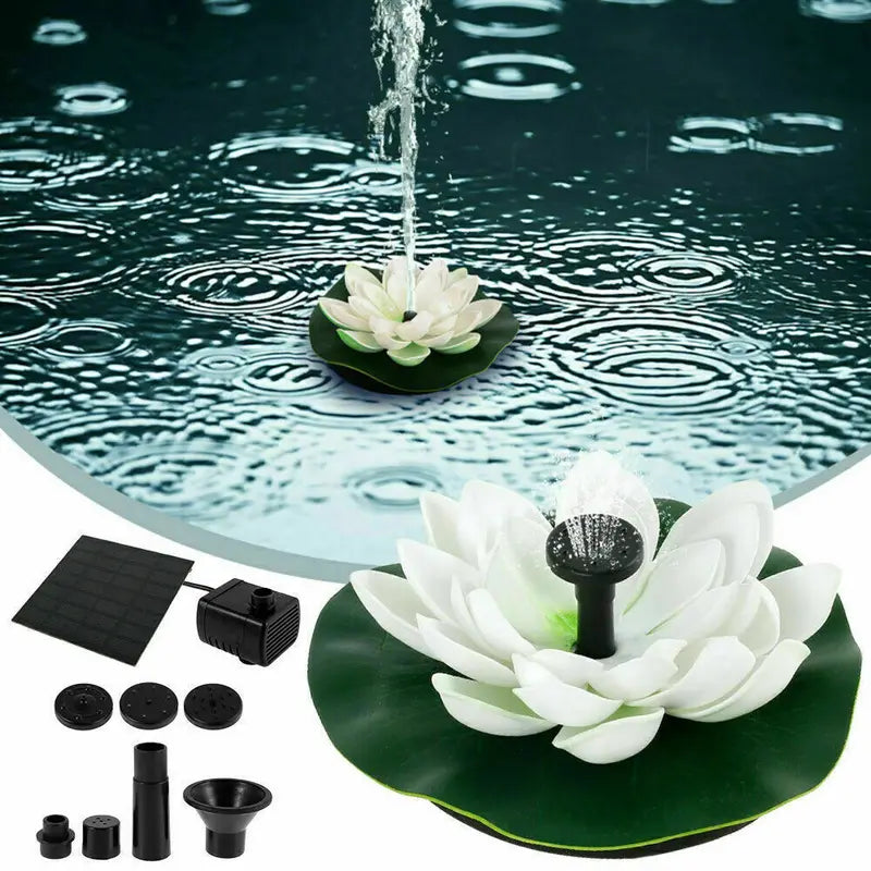 Solar Water Fountain Pump Kit for Garden Pond Patio Outdoor Decor