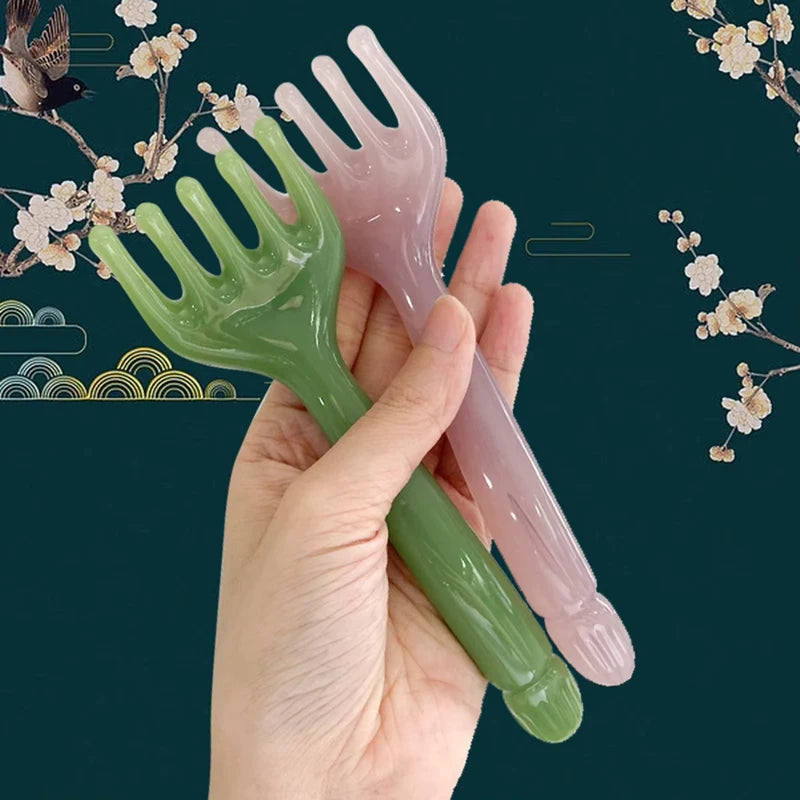 5 Claw Resin Meridian Massage Gua Sha Facial & Scalp Tool - Stress Relief