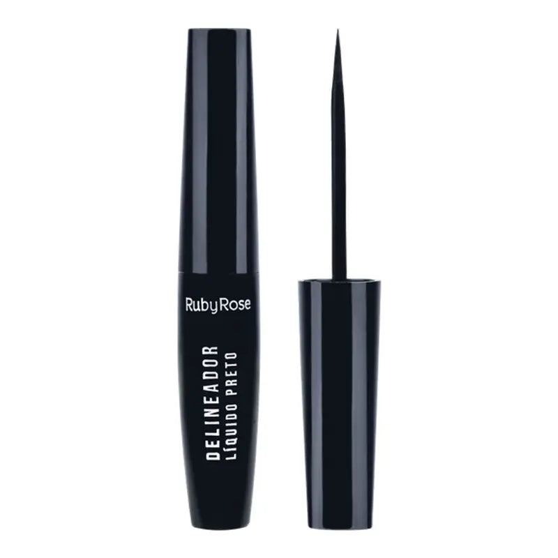 Black Liquid Eyeliner HB8406 with Fine Tip Water-Resistant Pigmentation