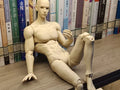 Unpainted Male Human Body Figurine DIY Art Model Multi-Joint Movable Doll