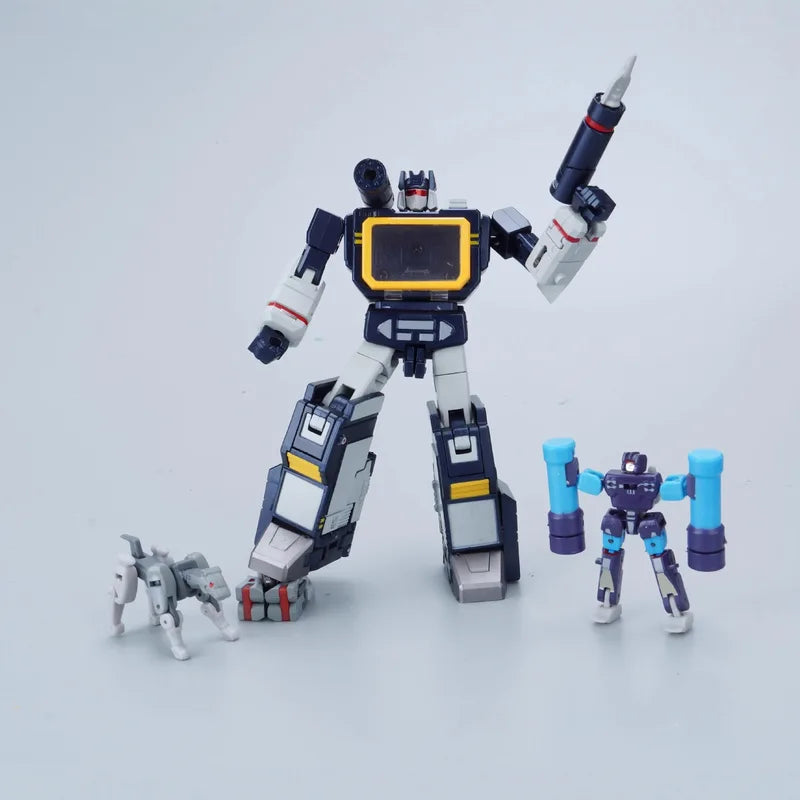 Transformable Action Figure Robot Toy - 11cm Mini Soundwave with Tape Conversion