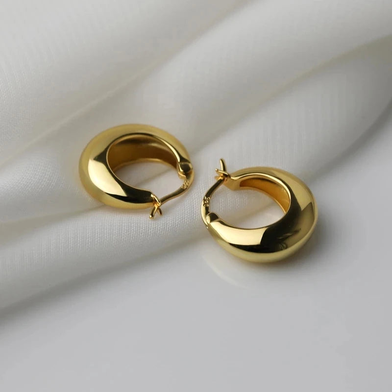 Sterling Silver Geometric Stud Earrings for Women - Versatile Jewelry Gift