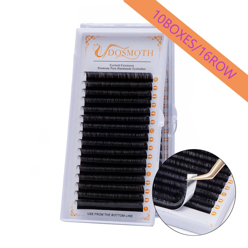 False Eyelash Extensions Set - Mink Individual Lashes 16 Rows 7-16mm