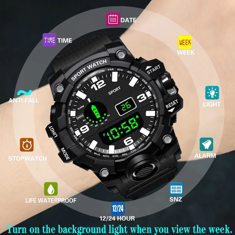 Multifunctional Outdoor Sports Watch for Men and Women - Casual Running & Fitness Tracker