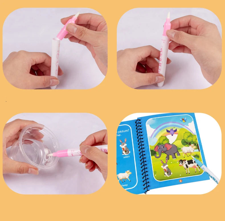 Magic Water Drawing Books for Kids, Art & Painting Toys, Birthday Gift