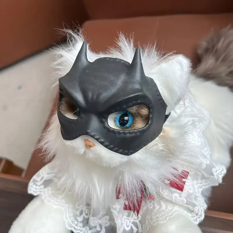 Pet Bat Mask Cosplay Costume for Cats & Dogs - Fun Halloween Party Accessory