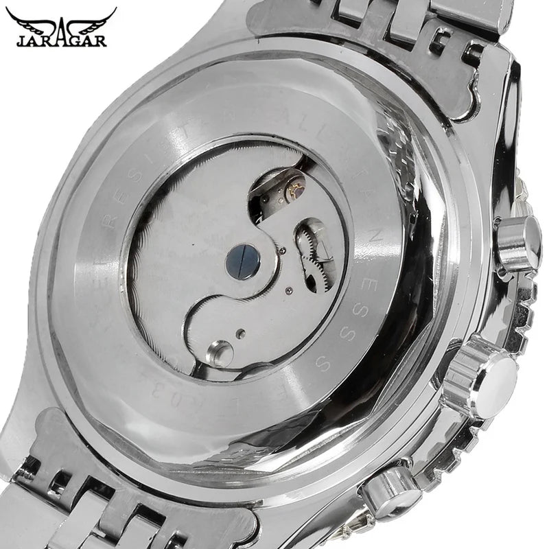Men's Automatic Mechanical Watch 50mm Multifunctional Waterproof Business Casual