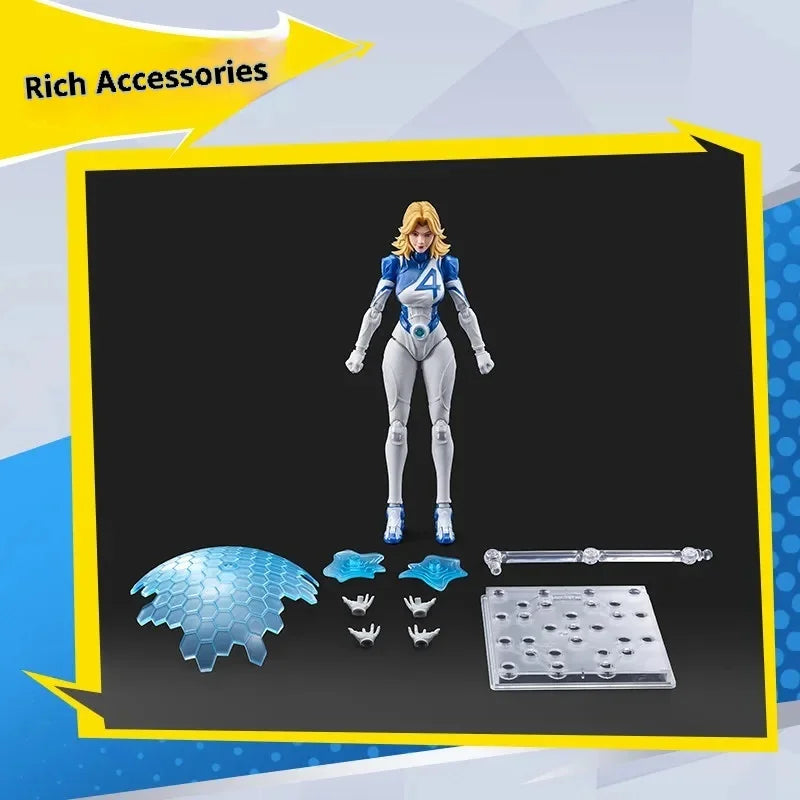 Model Kit Assembly Toy - Land Shark & Invisible Woman Movable Parts for Adults