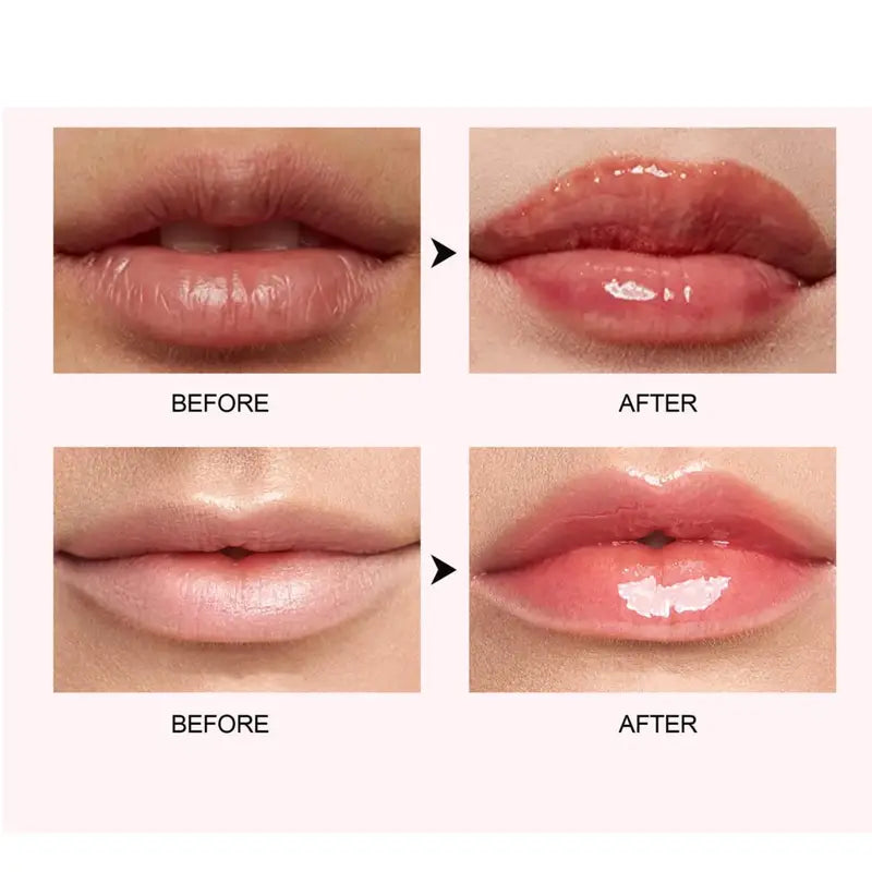 Lip Plumper Gloss Moisturizing Lip Oil Enhancer with Vitamin E - Water Shine Boost