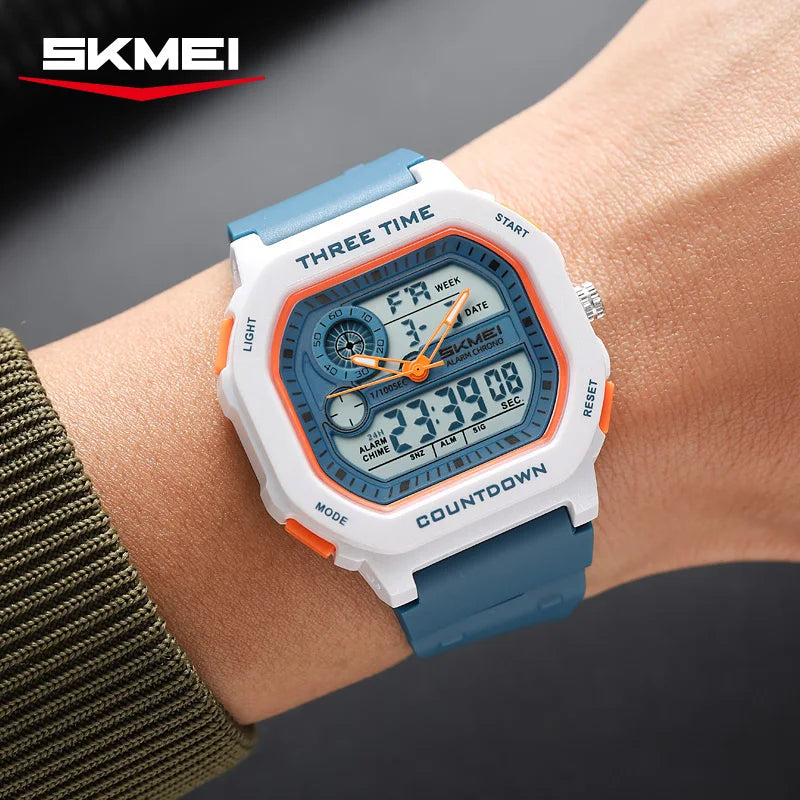 Men's Waterproof Digital Watch - Multifunctional Sports Military Style