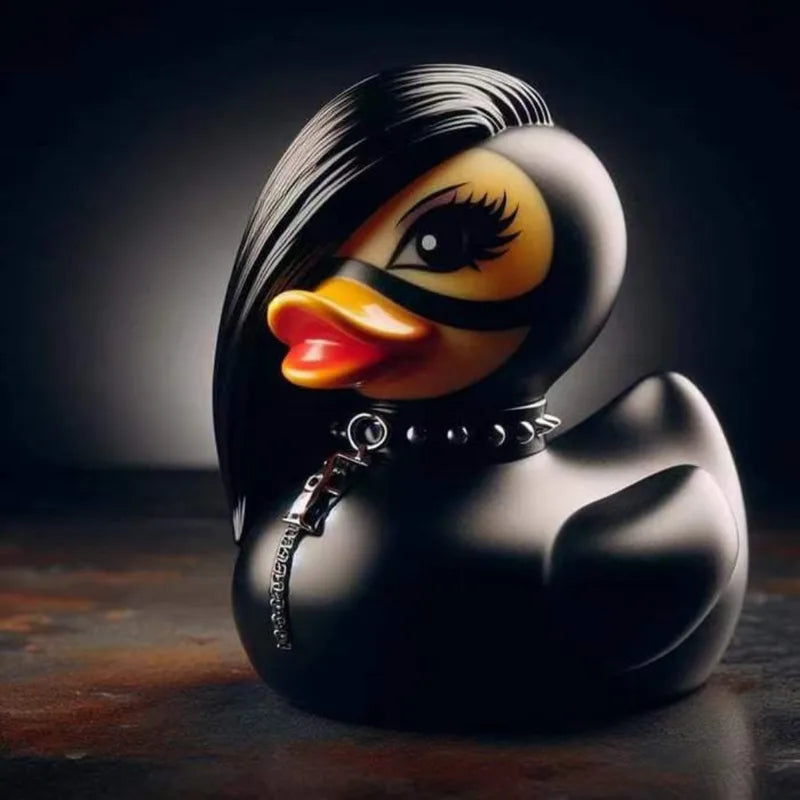 Gothic Punk Duck Halloween Decor Novelty Halloween Gift Dark Satan Duck