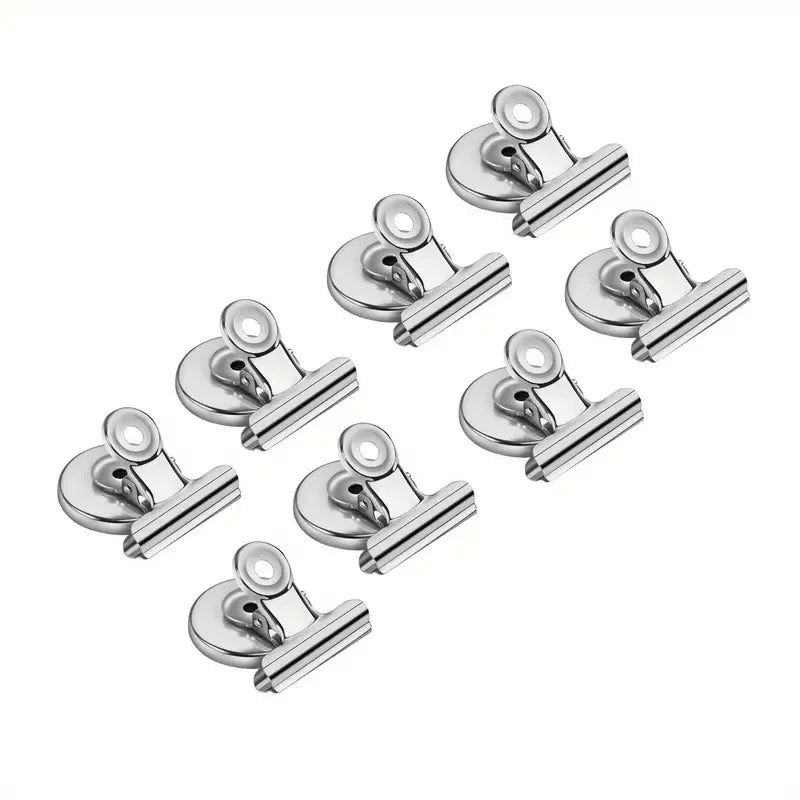 Heavy Duty Magnetic Fridge Clips 4/8 Pack for Whiteboards, Office, and Photos