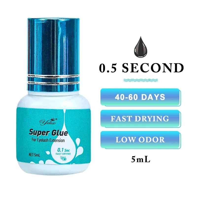 Eyelash Extension Glue Fast Drying Lash Adhesive 5ml Professional Lash Adhesive