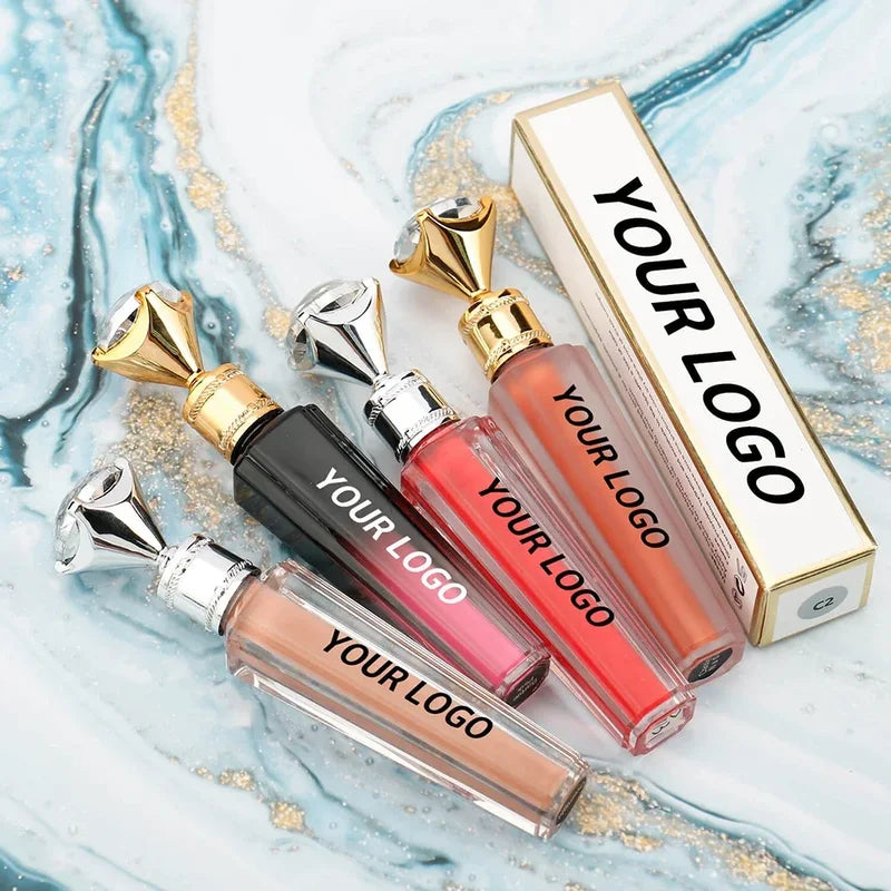 Clear Lip Gloss Liquid Lipstick with 150+ Colors, Custom Logo Wholesale Makeup