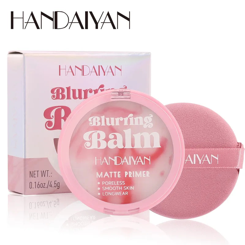 Natural Oil Control Loose Face Powder with Puff Matte Waterproof Brightening Makeup