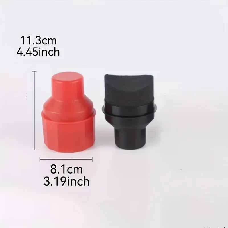 Car Tire Waxing Sponge with Lid - Curved Applicator Pad for Vehicle Detailing