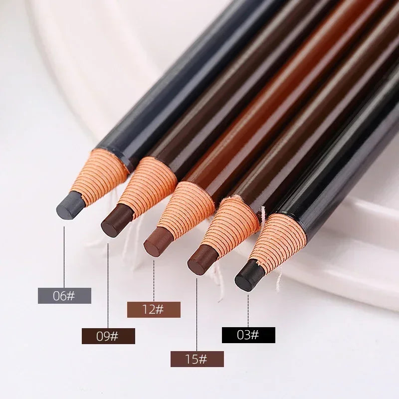 5-Piece Microblading Eyebrow Pencil Set Waterproof Permanent Makeup Tools