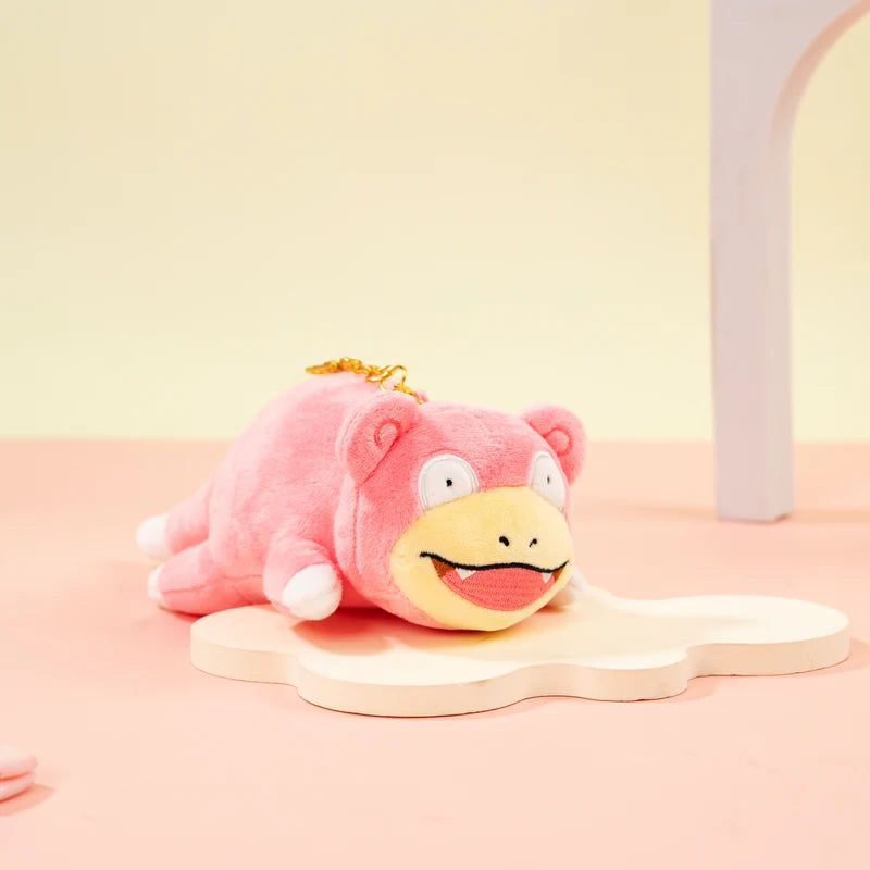 Kawaii Slowpoke Plush Keychain & Bag Charm for Kids Anime Fans - Multiple Colors