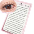 384PCS Black V-Shape False Eyelash Clusters for Natural Bottom Lash Makeup