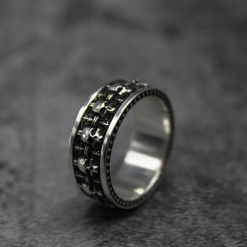 Halloween Skull Ring - Punk Gothic Open Design Men's Cosplay Motorcycle Jewelry