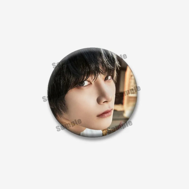 Kpop Boys Band Coin Badge Lapel Pin Jewelry for Fans - Multiple Colors & Sizes