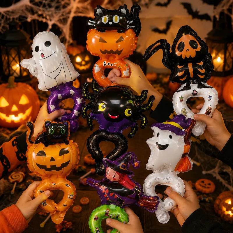 30pcs Halloween Wrist Balloons Party Decorations - Spooky Balloon Set
