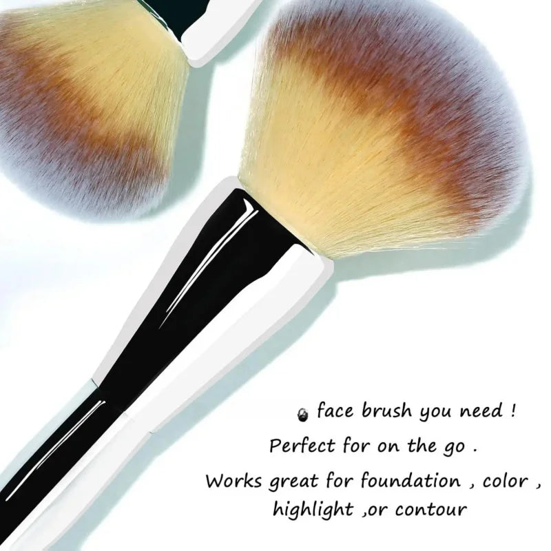 Large Ultra-Soft Synthetic Powder Makeup Brush for Liquid, Cream & Powder