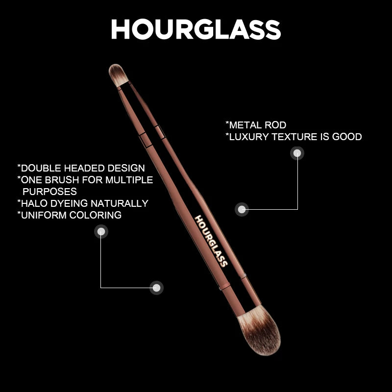 Double-Headed Makeup Brush for Concealer and Highlight - Facial Blender Tool