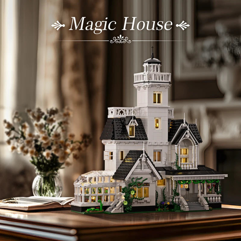 LED Light House Building Set with 1877 Pieces | Home Decor & Model Gift
