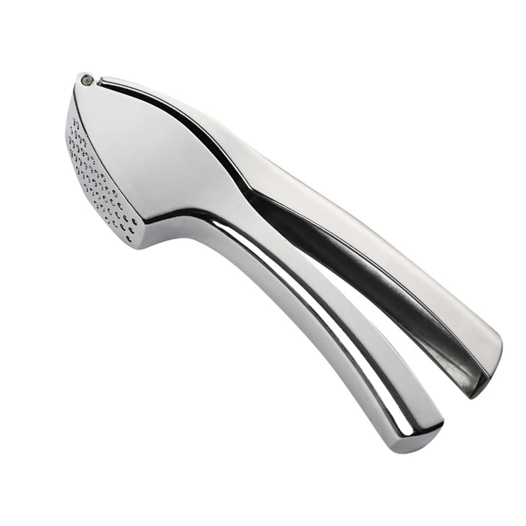 Manual Garlic Press with Ergonomic Grip - Anti-Rust Kitchen Tool for Mincing & Crushing