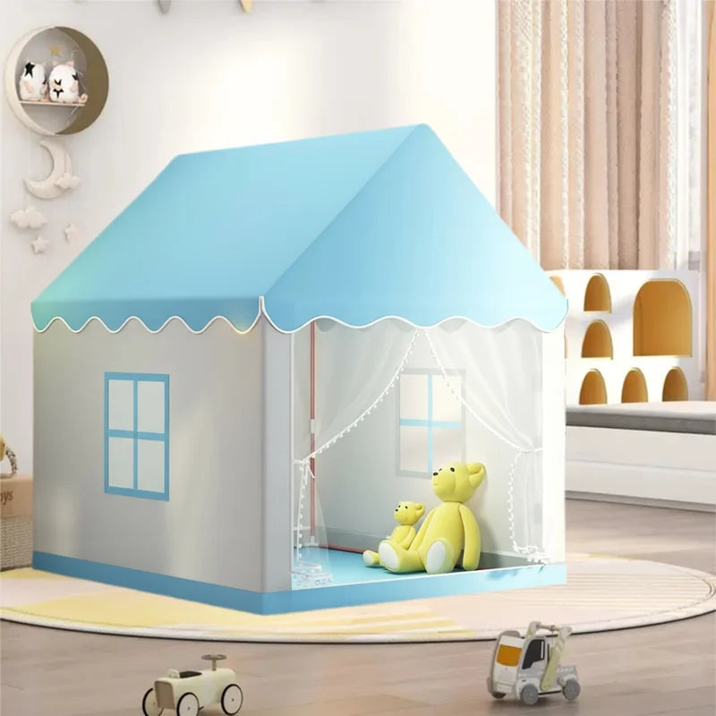 Children's Fairy Tale Castle Tent for Kids, Portable Pretend Play House, Holiday Gift