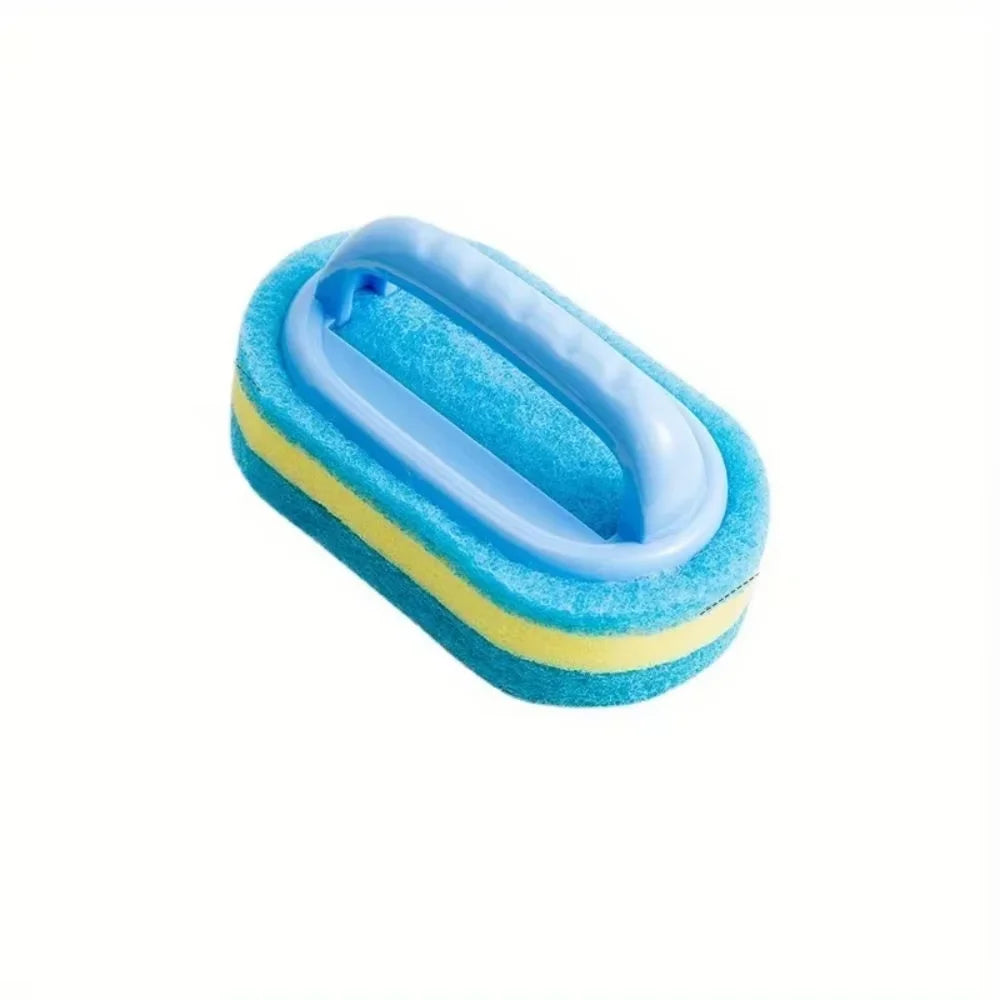 Multi Functional Cleaning Sponge with Handle for Kitchen Bathroom Tile Glass Bathtub Stain Removal