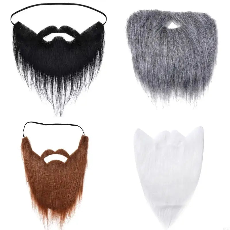Halloween Fake Beard Set - Funny Disguise Costume Accessories for Parties