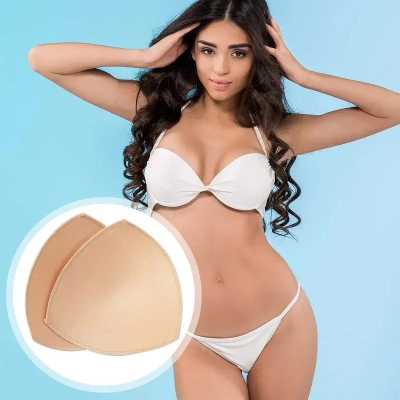 2/20PCS Triangle Silicone Push Up Bra Pads for Women - Invisible Chest Enhancers