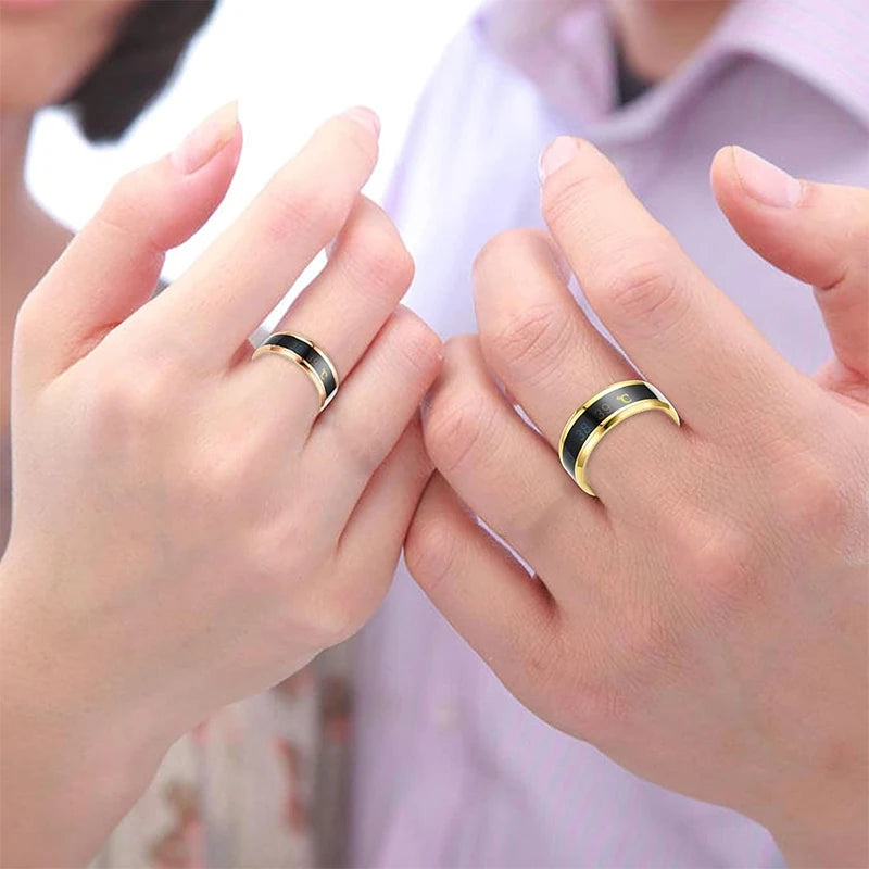 Smart Temperature Sensitive Ring Multifunctional Jewelry for Women & Men