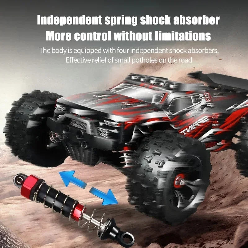 High Speed 4WD RC Car with LED Remote Control Drift Monster Truck for Kids