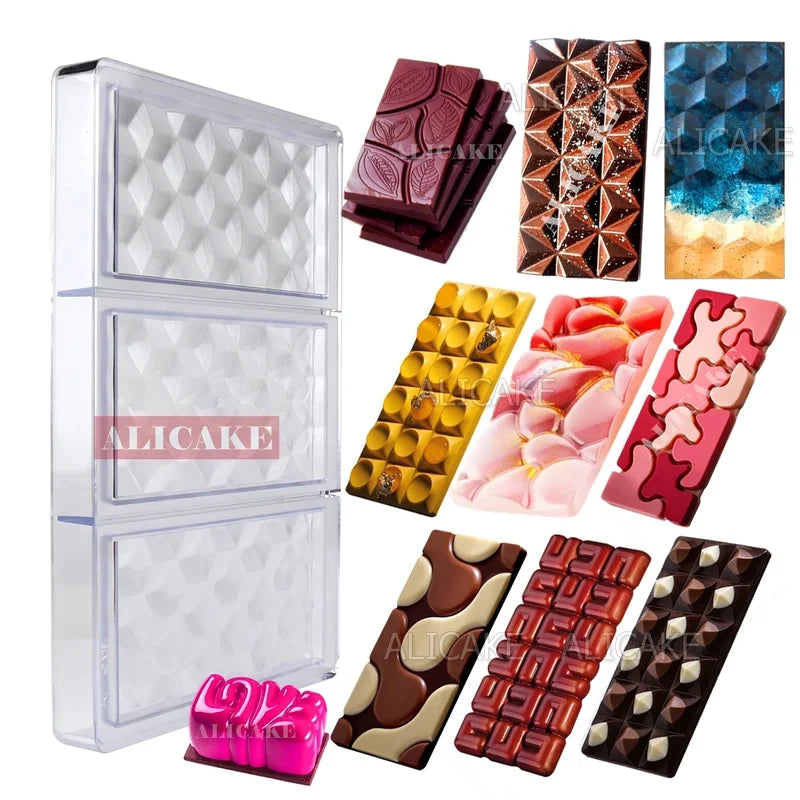 Polycarbonate Candy & Chocolate Molds for Baking and Confectionery - Multiple Colors