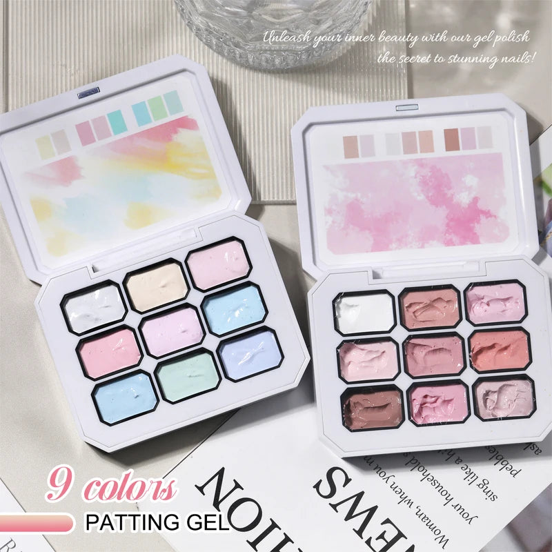 9-Color Solid Nail Polish Set - Gradient Gel Nail Art for Summer DIY & Salon Use