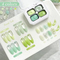 4-Color No-Wipe Gel Nail Polish Set for Nail Art & Gradient Designs - Summer Popular