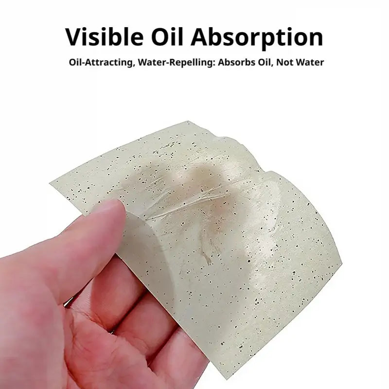 160 Sheets Oil Control Blotting Papers with Travel Case - Green Tea Face Tissues