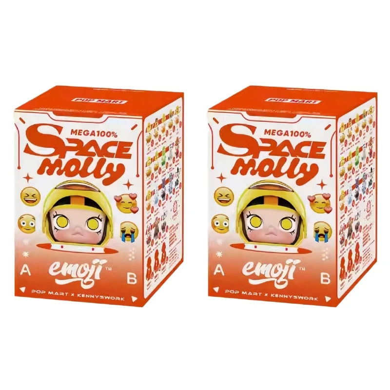 Space Molly Emoj Series Surprise Blind Box Figurine Desktop Ornament Set