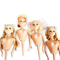 Kids Doll Cake Topper with Curly Hair and Big Eyes for Birthday Cakes - Random Style