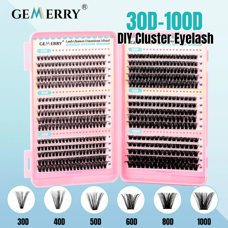Cluster False Eyelashes Set DIY Extension Multi Style Natural Look Professional Makeup