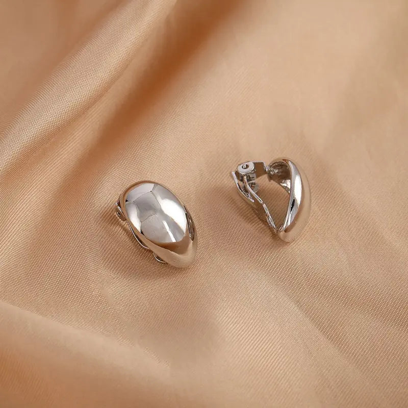 Elegant Water Droplet Shape Earrings for Women - Luxury French Ear Clips