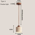 Modern LED Pendant Lights for Living Room & Bedroom - Vintage Travertine Chandelier