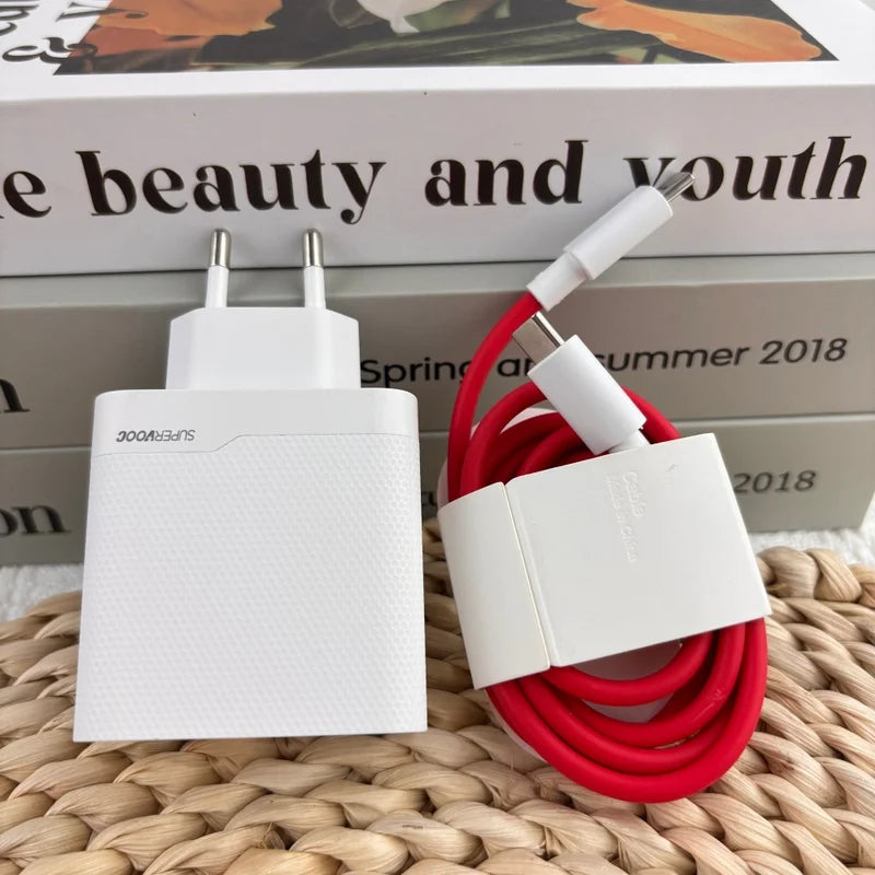 120W GaN Fast Charger with Dual USB Ports for OnePlus, , Samsung, iPhone