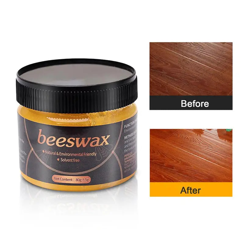 Beeswax Furniture Polish and Wood Floor Cleaner - Natural Wax for Furniture Care