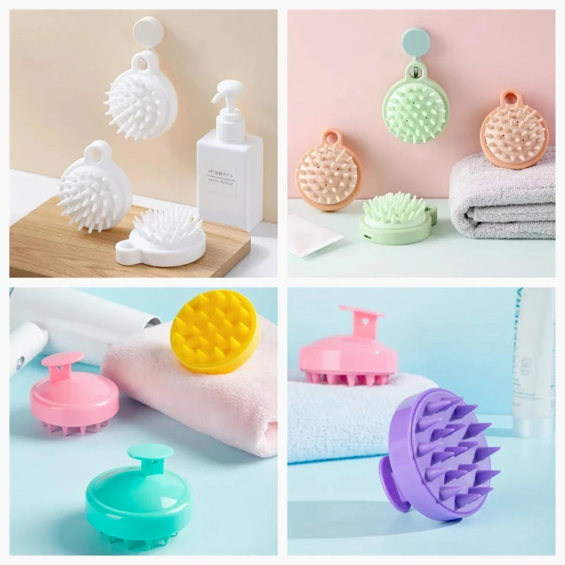Silicone Shampoo Scalp Massager Comb for Hair & Scalp Care