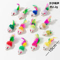 Interactive Catnip Mouse Toys Pack - Soft Plush Feline Playthings for Indoor Cats